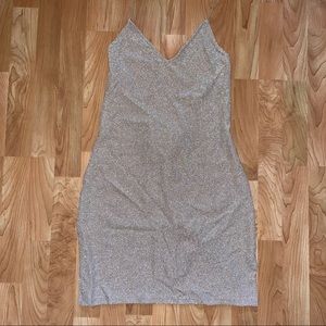 3 for $20//NWOT Sparkly, Stretchy, and Fitted Dress with Criss-Cross Back